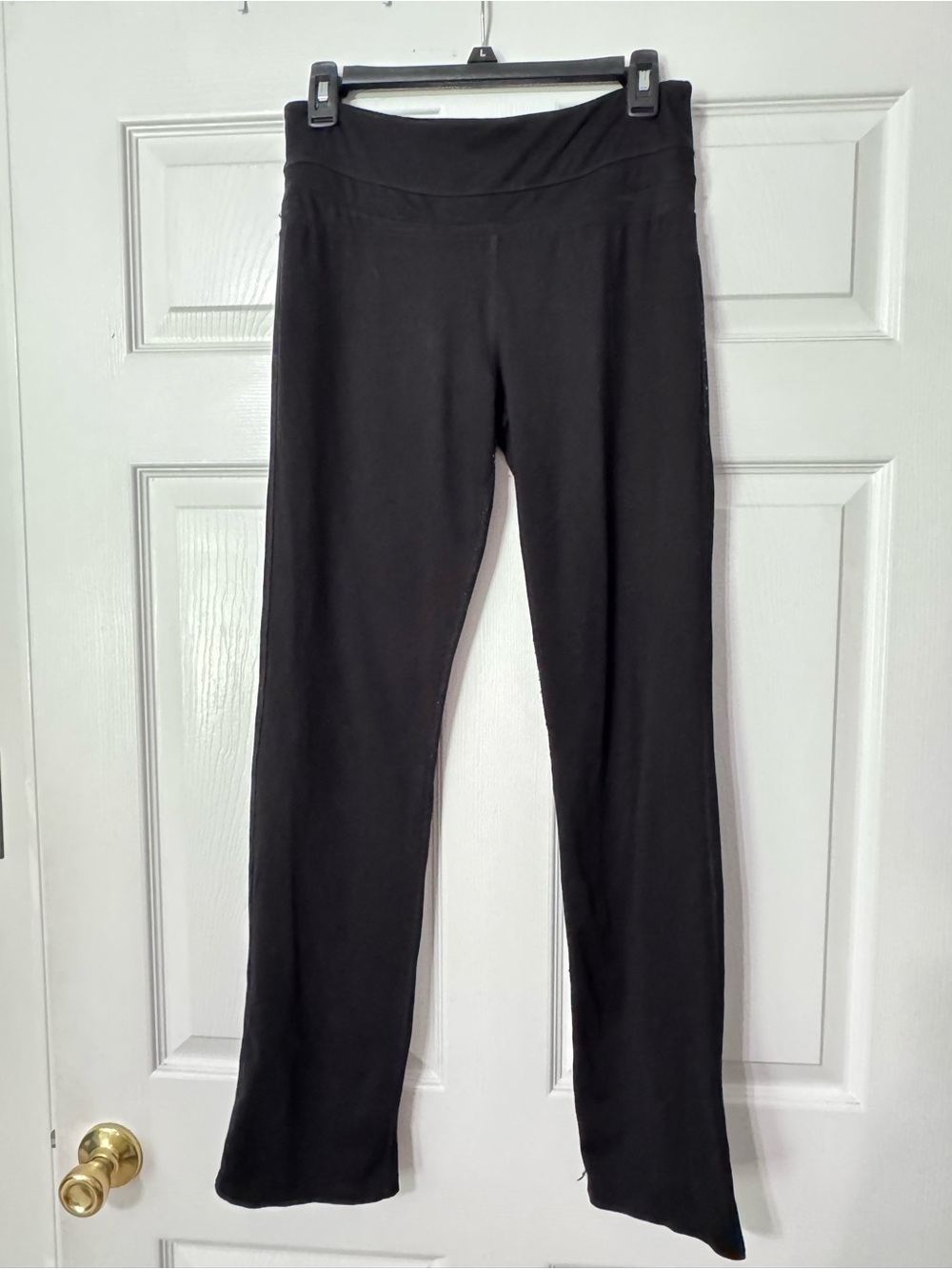 Women's Black Boot-Cut Yoga Pants- Size S